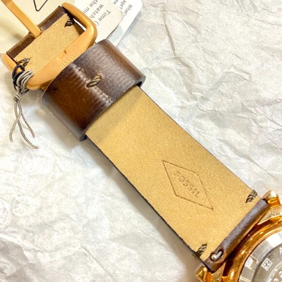 Fossil ME3169 Barstow Automatic Brown Leather Watch - Picture 5 of 7